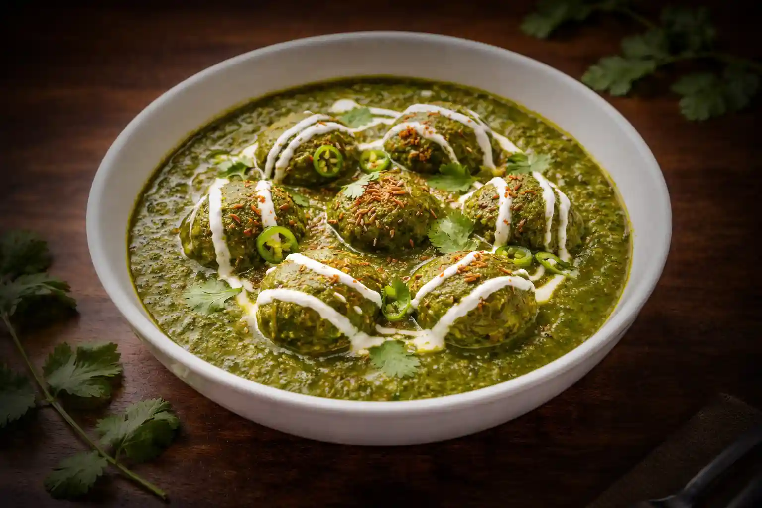 Fragrant dum biryani with saffron and whole spices