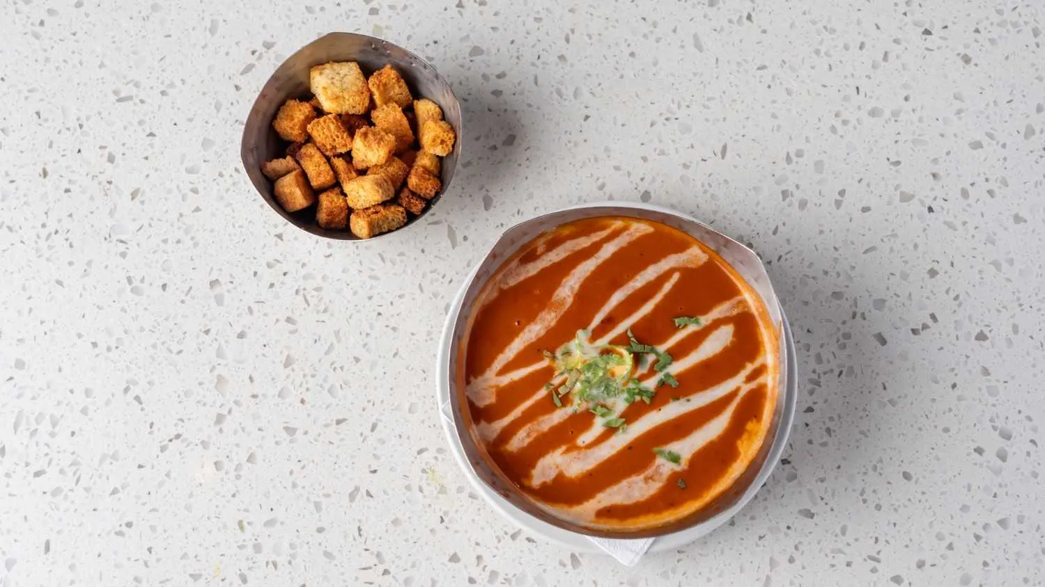 Tomato shorba - creamy Indian tomato soup with aromatic spices