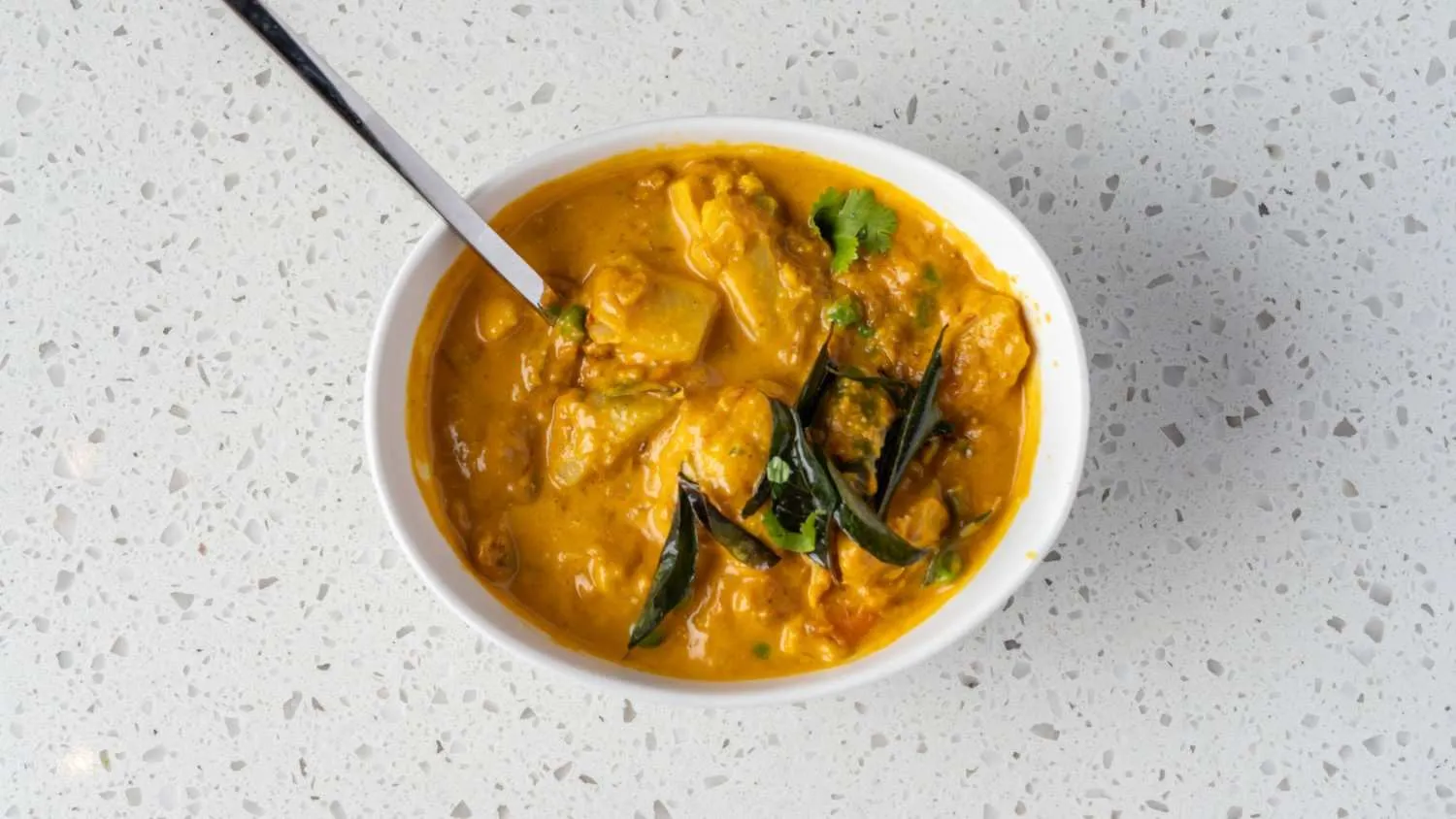 Vegetable korma - creamy mixed vegetables in cashew gravy