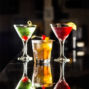 Authentic Indian meal served at table